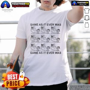 Alt Text: Original Same As It Ever Was Peanuts Lucy Van Pelt T-Shirt featuring Lucy's iconic design in vibrant colors.