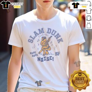 Nice Slam Dunk Festival T-Shirt featuring 'Make Some Noise' slogan, perfect for music lovers and festival goers.