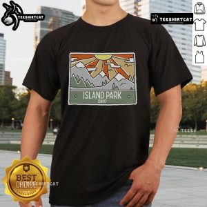 Pretty Island Park Idaho Mountains Sunshine Id Trip T-Shirt featuring vibrant design and scenic outdoor elements.