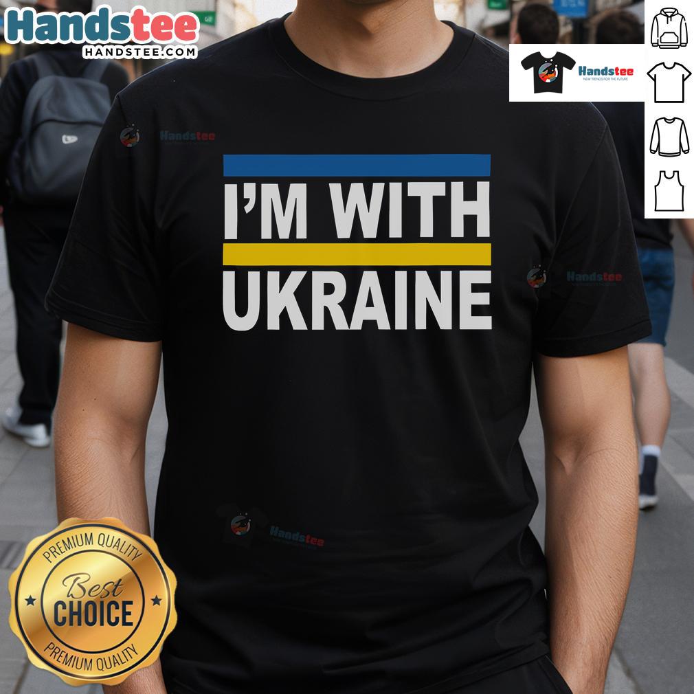Nice I'M With Ukraine T Shirt Nice I'M With Ukraine T-Shirt featuring a bold design supporting Ukraine, perfect for showing solidarity and style.