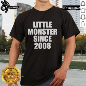 Official Little Monster Since 2008 T-Shirt featuring bold graphics and vibrant colors, perfect for Lady Gaga fans.