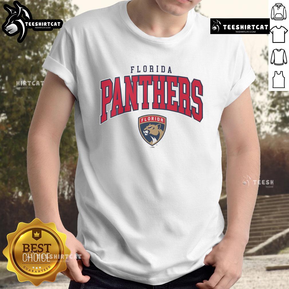 Awesome Florida Panthers Classic Arched Logo T Shirt Awesome Florida Panthers Classic Arched Logo T-Shirt showcasing team pride with vibrant colors and a stylish design.