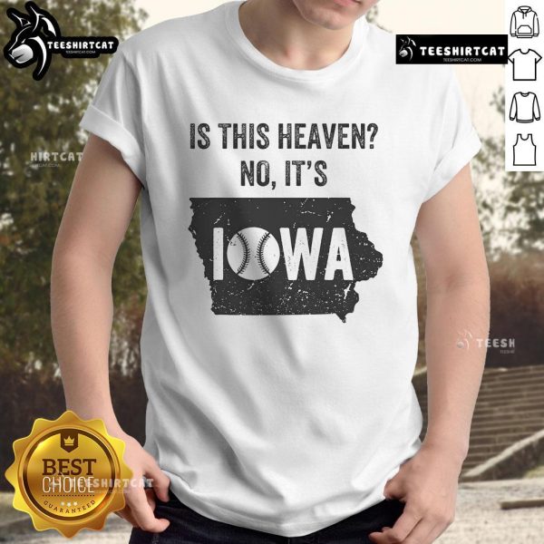 Awesome Is This Heaven No It's Iowa vintage T-shirt featuring a retro design and bold typography.