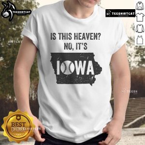 Awesome Is This Heaven No It's Iowa vintage T-shirt featuring a retro design and bold typography.