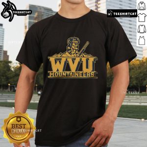 Top West Virginia Mountaineers Stamp T-Shirt featuring bold logo design, perfect for fans and game day attire.