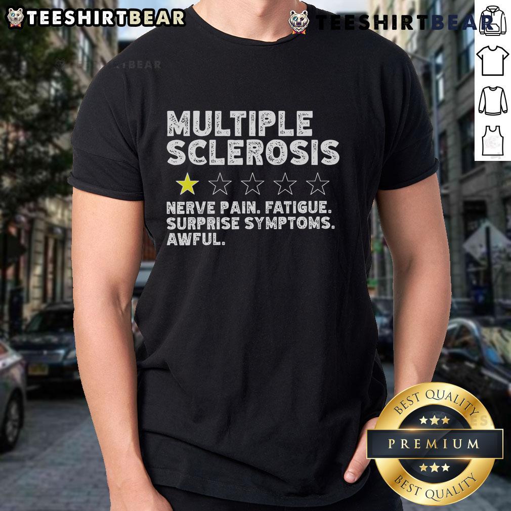 Funny Multiple Sclerosis Do Not Recommend Sclerosis Humor Awareness T Shirt Funny Multiple Sclerosis T-shirt featuring humor about sclerosis awareness, perfect for raising MS awareness.