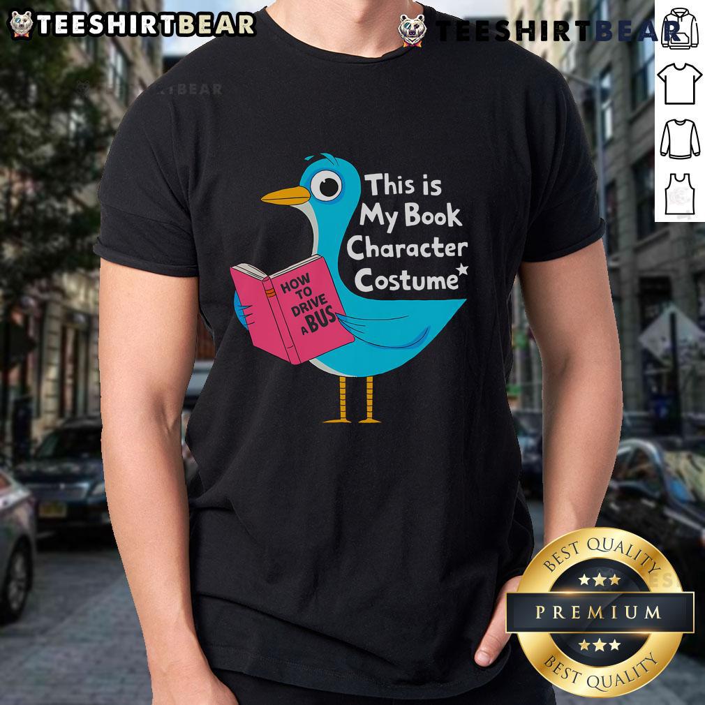 Funny This Is My Book Character Costume Pigeon Kids Reading T Shirt Kids reading t-shirt featuring a funny pigeon book character costume design, perfect for young readers and literary fans.
