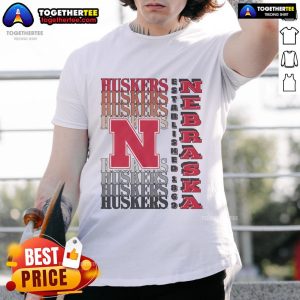 Nice Nebraska Cornhuskers Gradient Wordmark T-Shirt featuring vibrant colors and the iconic team logo for fans.