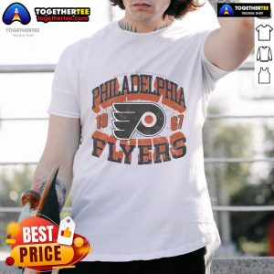 Nice Philadelphia Flyers Rink Arched Wordmark T-Shirt featuring bold team logo and stylish design for hockey fans.