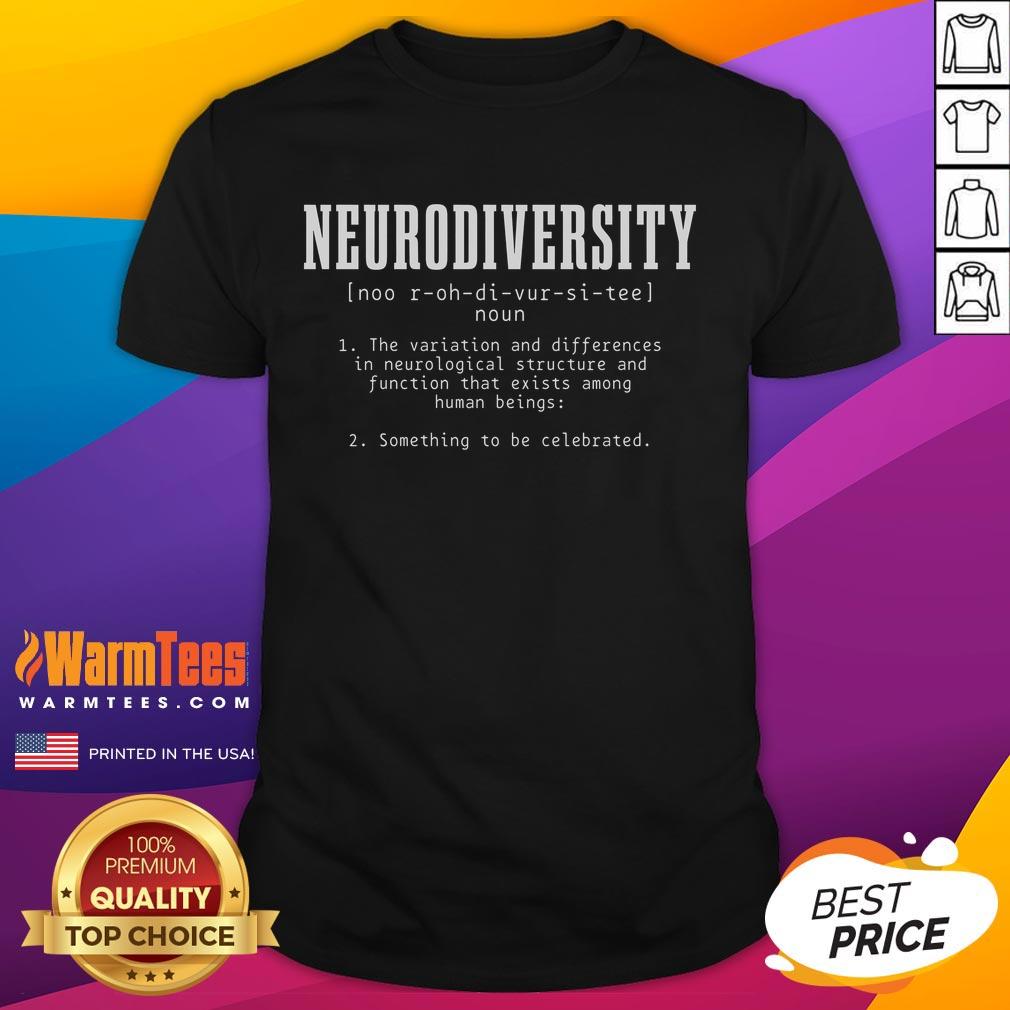 Good Neurodiversity Definition Autism Awareness Month T Shirt Good Neurodiversity Definition Autism Awareness Month T-Shirt featuring a colorful design promoting autism acceptance and awareness.