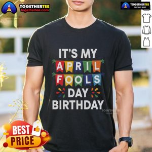 April Fools Day birthday women's t-shirt featuring playful design for celebrating birthdays and pranks on April 1st.