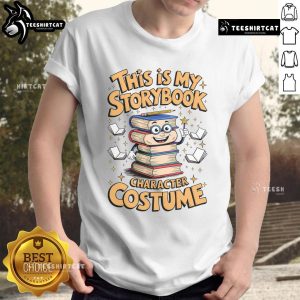 Good Humorous This Is My Storybook Character Costume T-Shirt featuring a playful design for book lovers and costume enthusiasts.