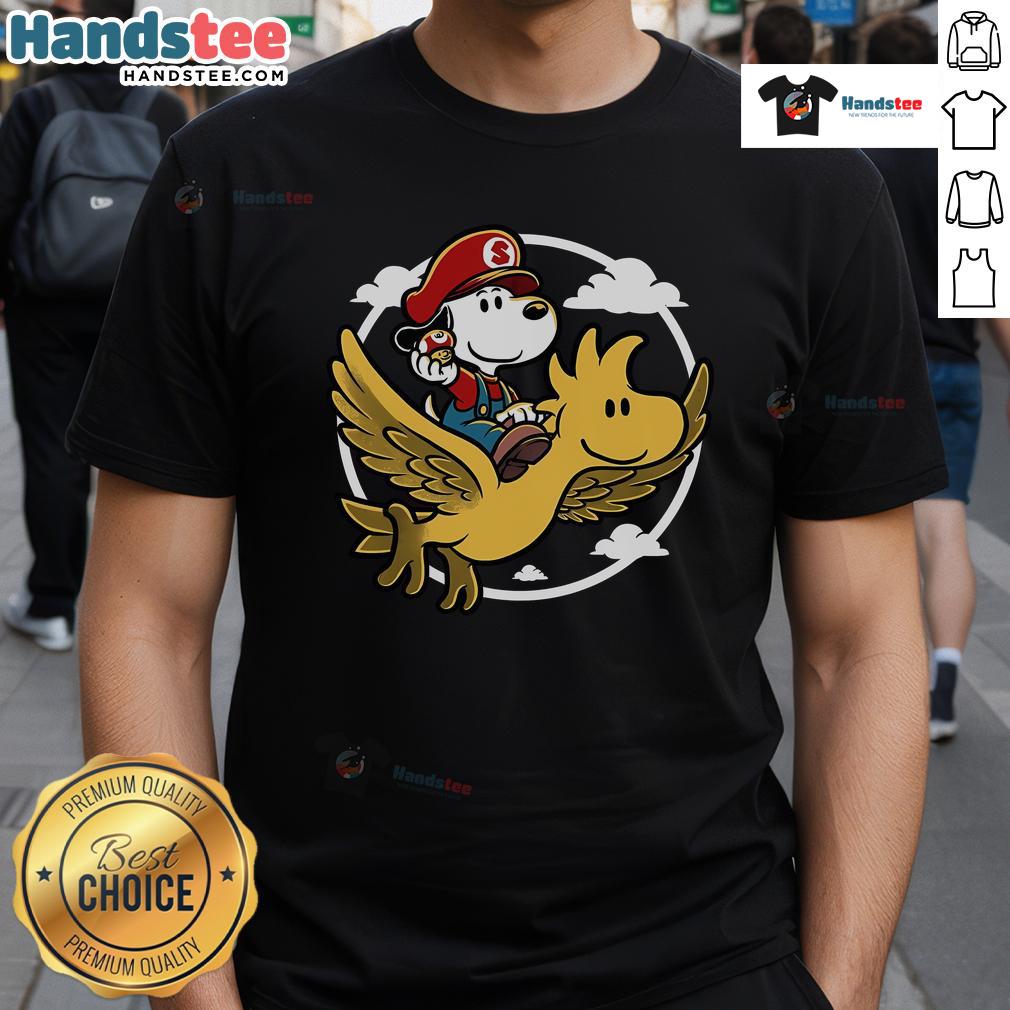 Nice Super Beagle Bros T Shirt Alt Text: Nice Super Beagle Bros T-Shirt featuring colorful graphics and a playful design for dog lovers and gamers.