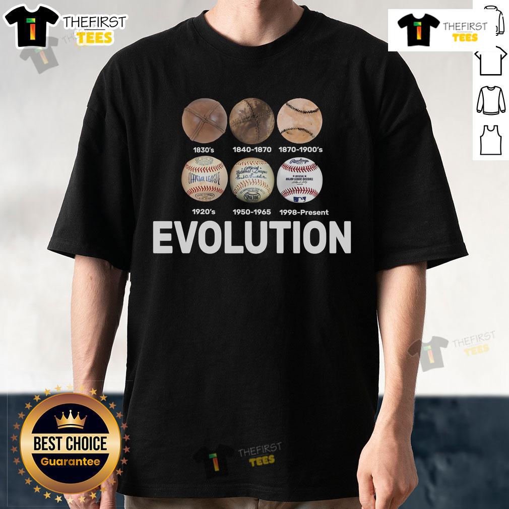 Official Evolution Of Baseball T Shirt Official Evolution of Baseball T-Shirt featuring a vintage graphic design showcasing baseball's history and iconic players.