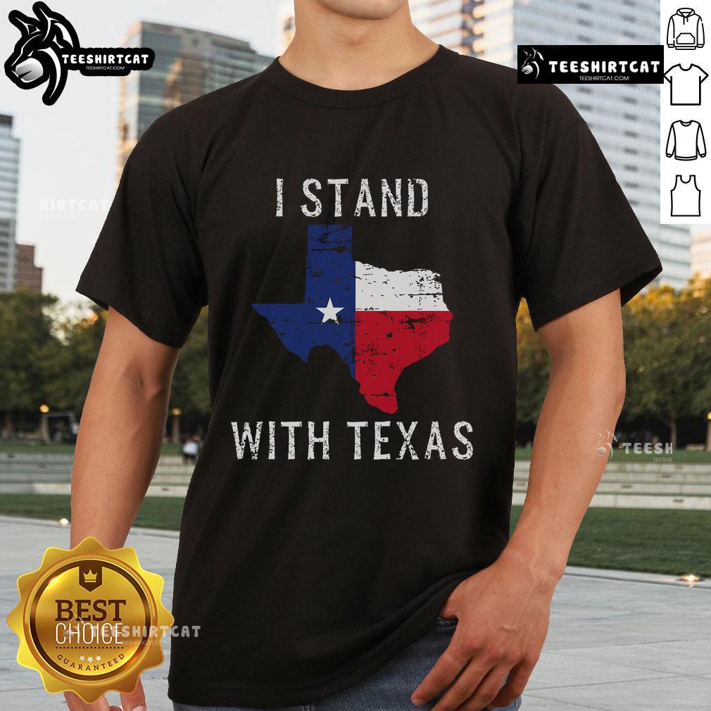 Official I Stand With Texas T Shirt Official I Stand With Texas T-Shirt featuring bold Texas pride design in vibrant colors, perfect for supporters.
