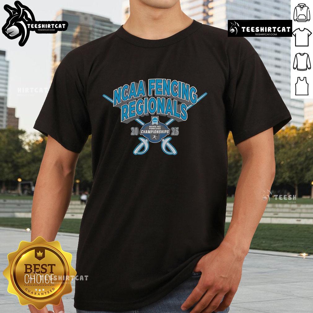 Official Ncaa Fencing Regionals Championships 2025 T Shirt Alt Text: Official NCAA Fencing Regionals Championships 2025 T-Shirt featuring event logo and vibrant design for fans.