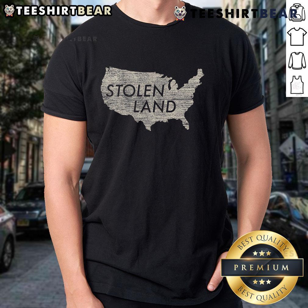 Official Stolen Land Native American Indigenous T Shirt Official Stolen Land Native American Indigenous T-Shirt featuring a bold graphic design and cultural motifs.