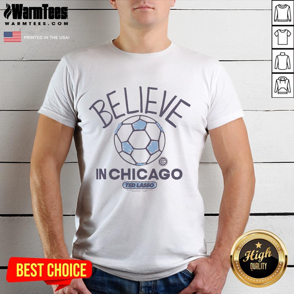 Official Ted Lasso Believe X Chicago Fire Fc T Shirt Official Ted Lasso Believe X Chicago Fire FC T-Shirt featuring bold graphics and a vibrant design for fans.