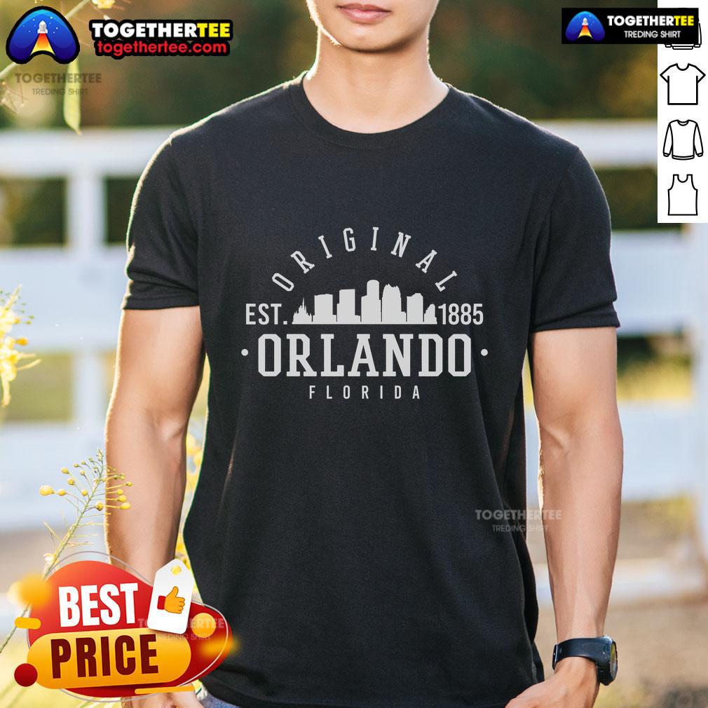 Original Orlando Florida Est 1885 T Shirt Original Orlando Florida Est 1885 T-Shirt featuring vintage design and vibrant colors, perfect for local pride and style.