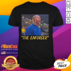 Good Nickname James Johnson The Enforcer T-Shirt featuring bold graphic design for fans and collectors of unique apparel.