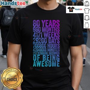 80th birthday old meter t-shirt design celebrating 80 years of life with a fun and festive graphic.
