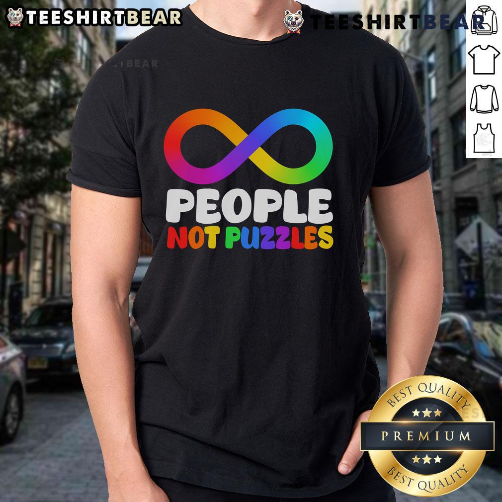 Top People Not Puzzles Autism Awareness T Shirt Top People Not Puzzles Autism Awareness T-Shirt featuring a bold design promoting autism acceptance and support.