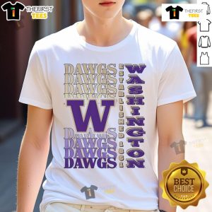 Good Washington Huskies Gradient Wordmark T-Shirt featuring vibrant colors and bold logo, perfect for fans and alumni.