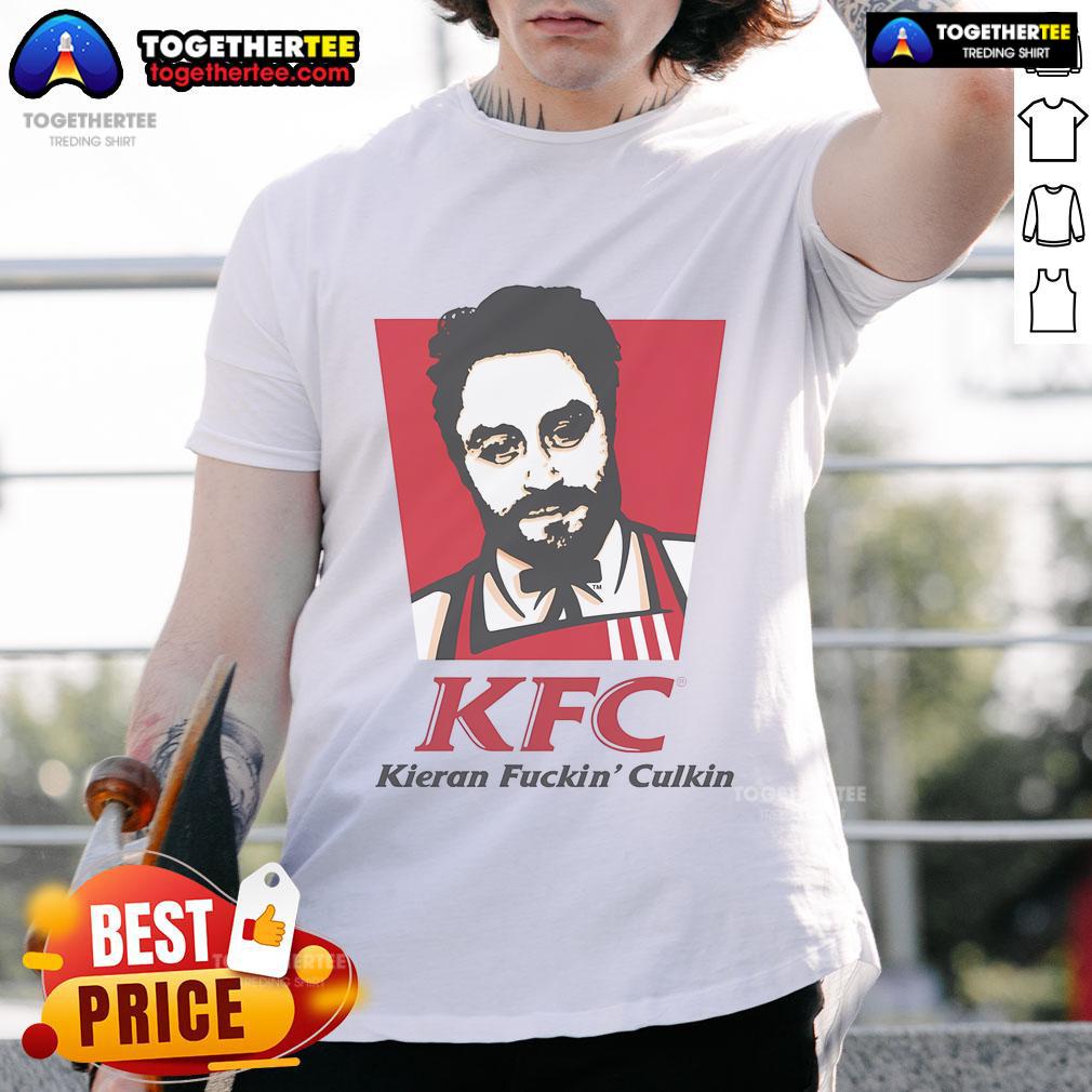 Official Kfc Kieran Fckin' Culkin Fried Chicken Actor T Shirt Official KFC Kieran Culkin Fried Chicken Actor T-Shirt featuring bold graphics and vibrant colors, perfect for fans.