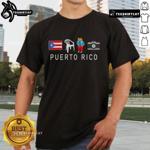 Nice Ms Fotos Puerto Rico Frog Concho T-Shirt featuring a vibrant frog design, perfect for tropical fashion lovers.